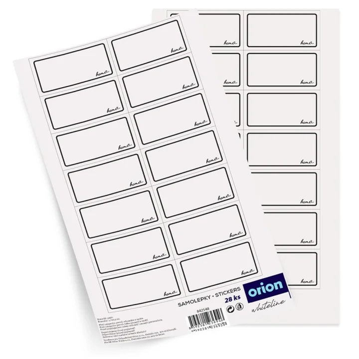 Etykiety samoprzylepne na słoiki WHITELINE 28 szt.