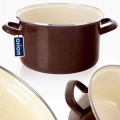 Garnek emaliowany BROWN 20 cm, 3 l