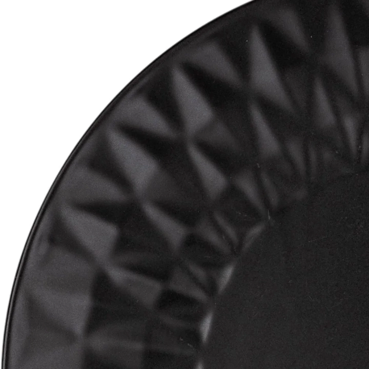 Talerz deserowy ceramiczny czarny SOHO 20 cm
