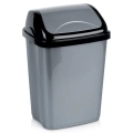 Kosz na śmieci plastikowy szary 10 l