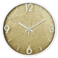 Zegar ścienny złoty biały 29,5 cm