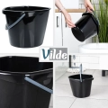 Wiadro plastikowe czarne 5 l