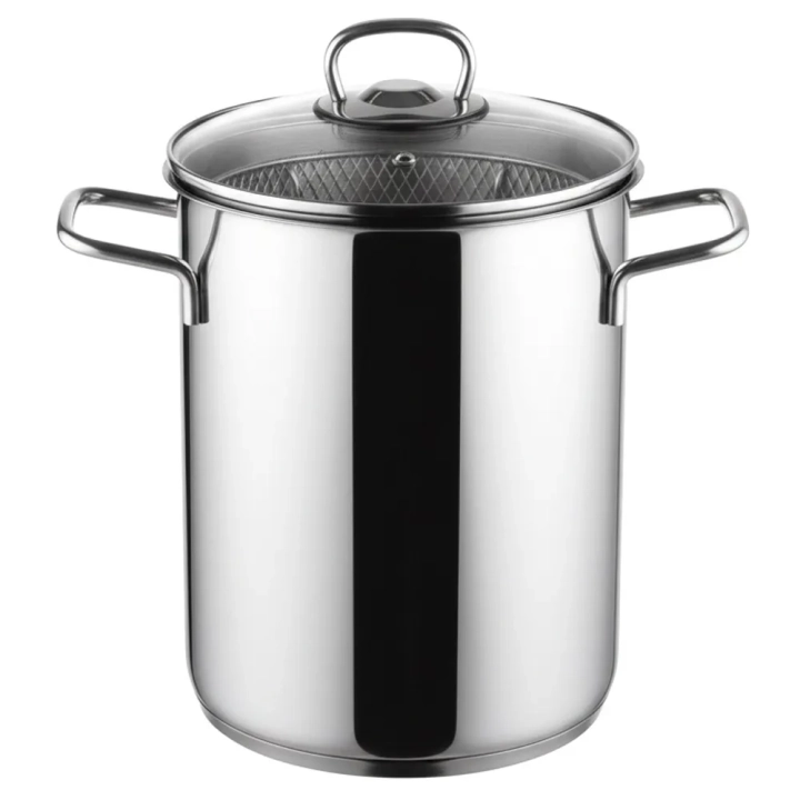 Garnek do szparagów i makaronu stalowy z sitkiem i pokrywką ANETT 16 cm, 4,2 l