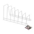 Stojak na pokrywki i talerze metalowy biały 34x17xx18,5 cm