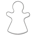 Wykrawacz do ciastek stalowy lalka 6,8 cm
