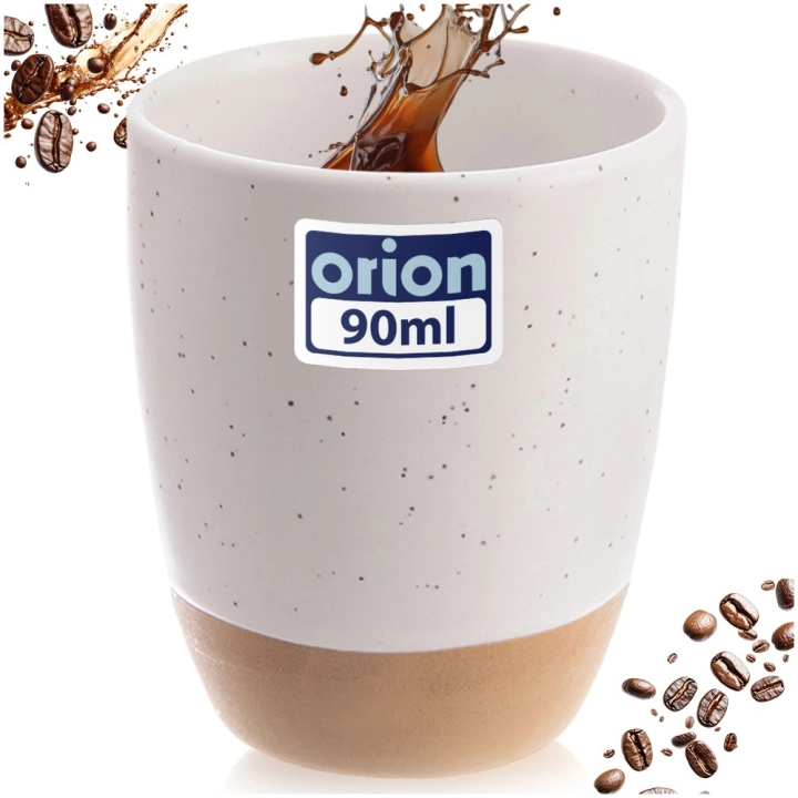 Kubek do espresso ceramiczny biały 90 ml