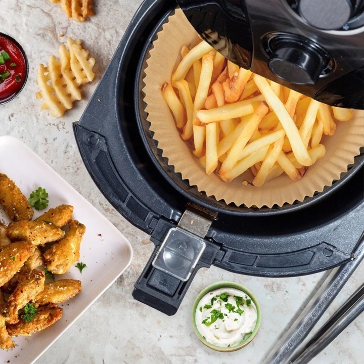 Wkład do frytkownicy beztłuszczowej Air Fryer papierowy okrągły 16 cm 100 szt.