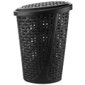 Kosz na pranie plastikowy czarny 45 l