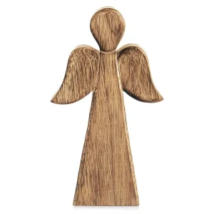 Figurka drewniana świąteczna anioł MANGO 13x24 cm
