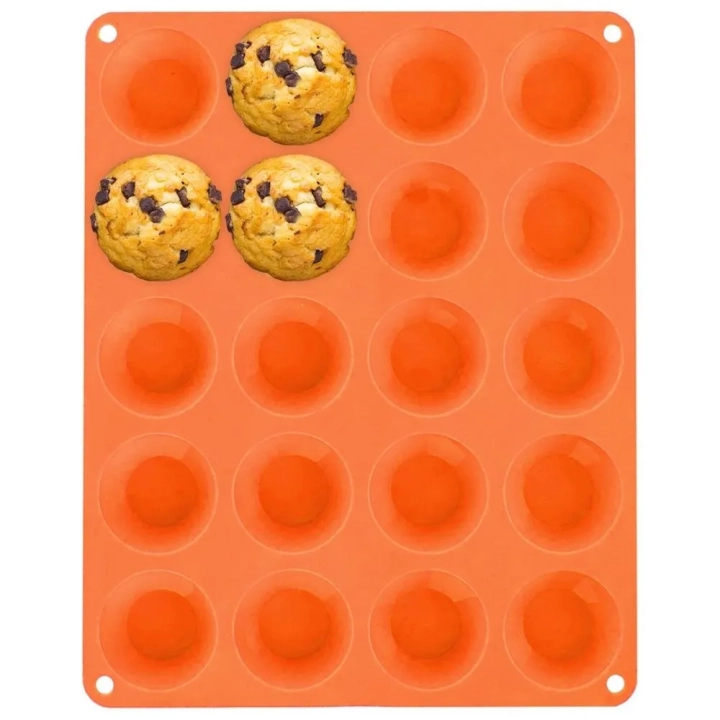 Forma do muffinek silikonowa brązowa małe babeczki SILLINIE