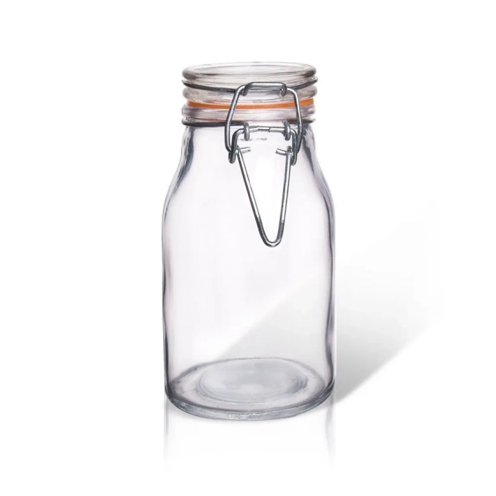 Słoik patentowy z klipsem szklany 200 ml
