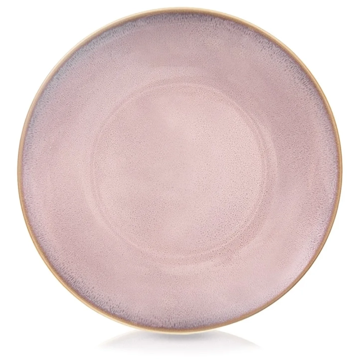 Talerz obiadowy płytki ceramiczny różowy GLAZE 27 cm