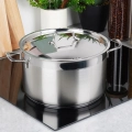 Garnek stalowy z pokrywką ANETT 26 cm, 8,2 l