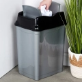 Kosz na śmieci plastikowy szary 28 l