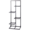 Kwietnik metalowy czarny 4-poziomowy 102 cm