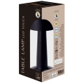 Lampka stołowa czarna 21 LED 21 cm