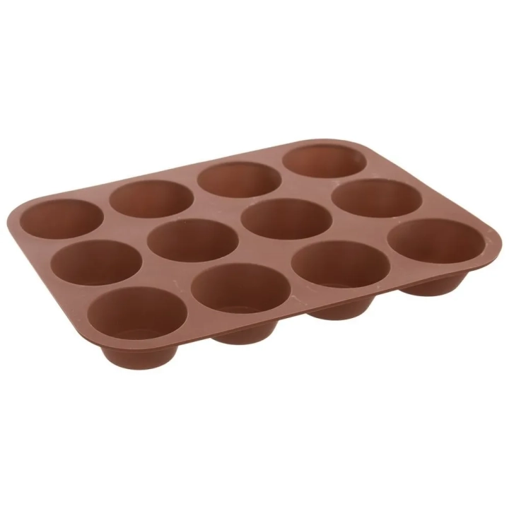 Forma do muffinek silikonowa brązowa SILLINIE
