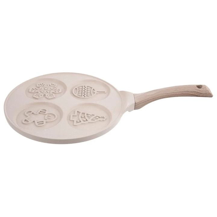 Patelnia do jajek granitowa 4 otwory 26 cm