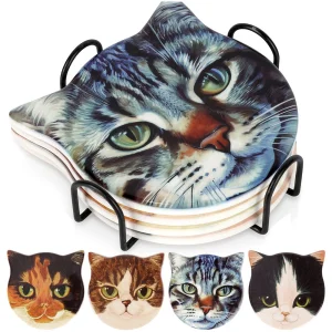 Podstawki pod kubek w stojaku kot 4 szt.