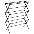 Suszarka na pranie metalowa czarna pionowa rozsuwana 47-78x94 cm