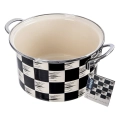Garnek emaliowany SZACHOWNICA 20 cm, 3 l