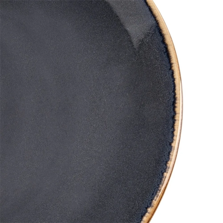 Talerz obiadowy płytki ceramiczny szary GLAZE 27 cm
