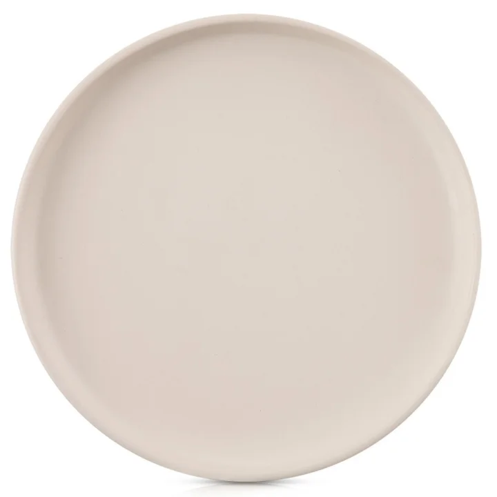 Talerz deserowy ceramiczny kremowy SKANDI 20,5 cm