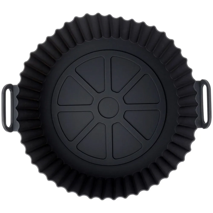 Wkład do frytkownicy Air Fryer beztłuszczowej silikonowy czarny 20,5 cm