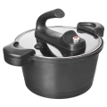 Garnek ciśnieniowy granitowy GRANDE 26 cm, 5,5 l