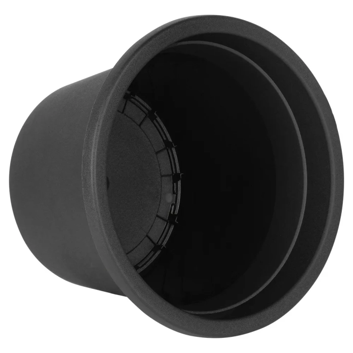 Doniczka ogrodowa plastikowa czarna okrągła 27,5 cm