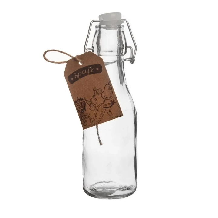 Butelka z klipsem szklana 290 ml
