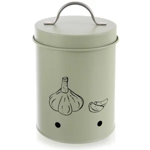 Pojemnik na warzywa i owoce metalowy zielony GREENISH 1,4 l