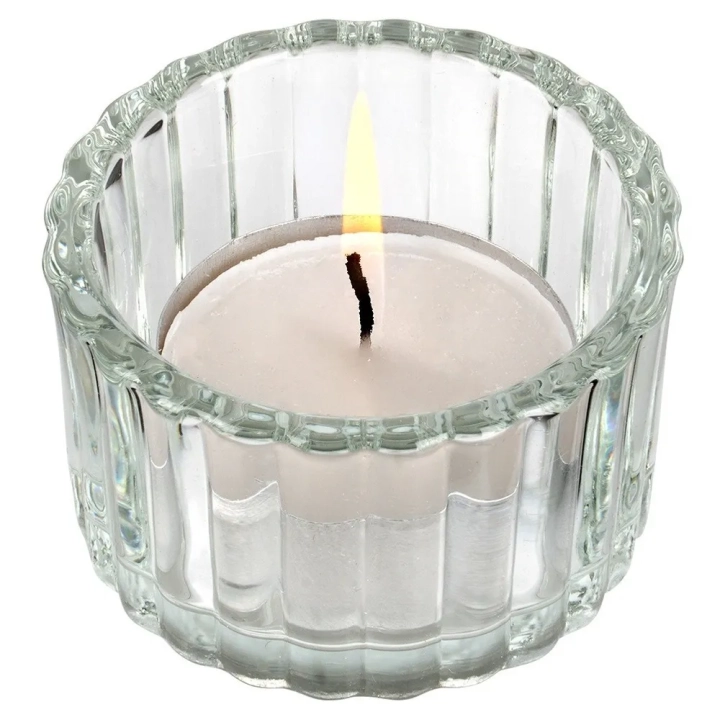 Świecznik szklany na tealight 5,7 cm 2 szt.
