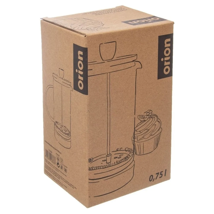 Zaparzacz tłokowy do kawy i herbaty szklany 750 ml