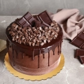 Podkład pod tort, ciasto złoty okrągły 32 cm