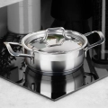 Garnek stalowy z pokrywką ANETT 14 cm, 700 ml