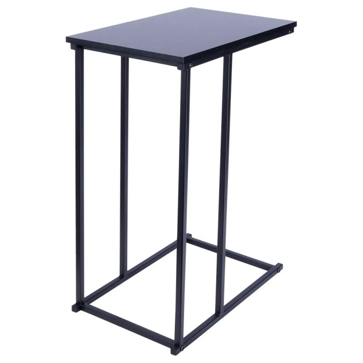 Stolik kawowy metalowy czarny boczny 40x26x58 cm