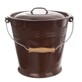 Pokrywka do wiadra emaliowana brązowa BROWN 30 cm