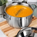 Garnek stalowy z pokrywką ANETT 22 cm, 4,3 l