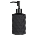 Dozownik do mydła szklany czarny 330 ml