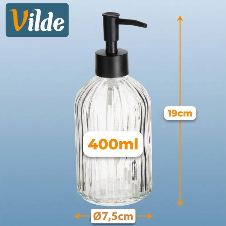 Dozownik do mydła szklany 400 ml