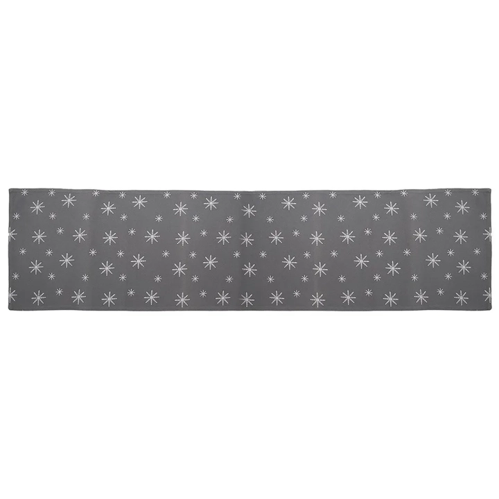 Bieżnik na stół bawełniany szary PŁATEK 130x32 cm