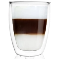 Szklanka termiczna z podwójną ścianką do kawy latte 330 ml