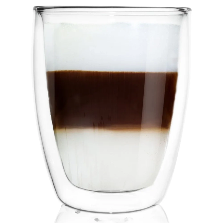 Szklanka termiczna z podwójną ścianką do kawy latte 330 ml