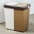 Kosz do segregacji odpadów plastikowy 2x20 l