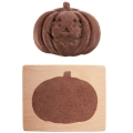 Foremka do ciastek drewniana Halloween dynia 10x8 cm