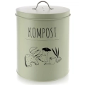 Kompostownik kuchenny z filtrem węglowym metalowy zielony GREENISH 8 l