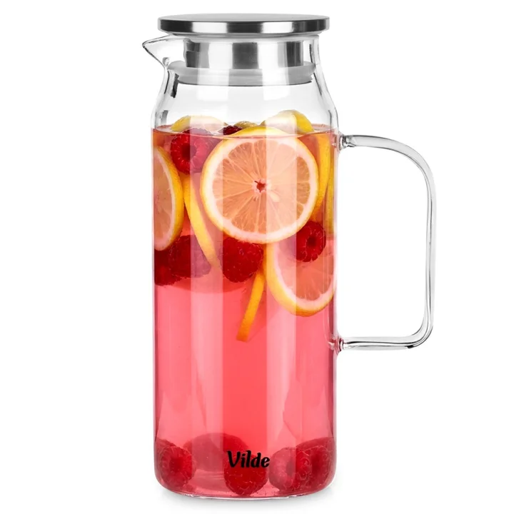 Dzbanek szklany z pokrywką 1,5 l