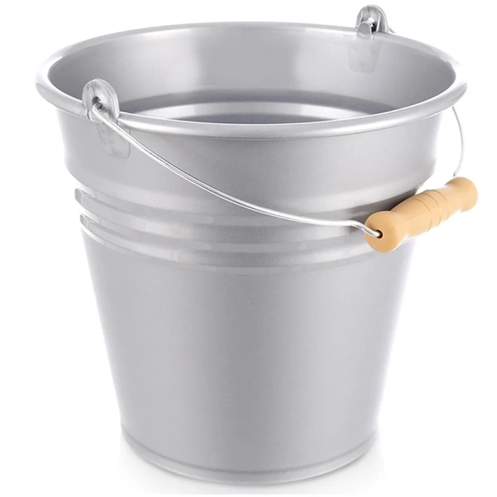 Wiadro plastikowe szare 10 l