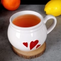 Kubek ceramiczny SERCE 430 ml